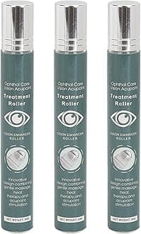 Vision Enhance Massage Roller 8ml - Reduce Dryness & Fatigue, Improve & Health, 3pcs Pack for Effective Eye Care & Nearsightedness Prevention