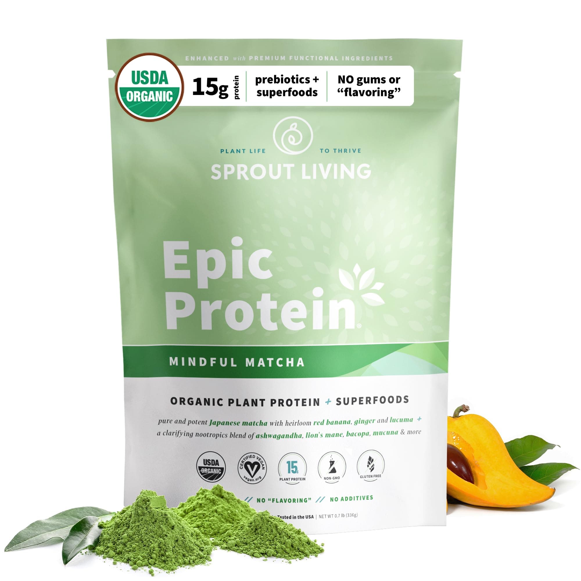 Organic Plant Protein Matcha Nootropics