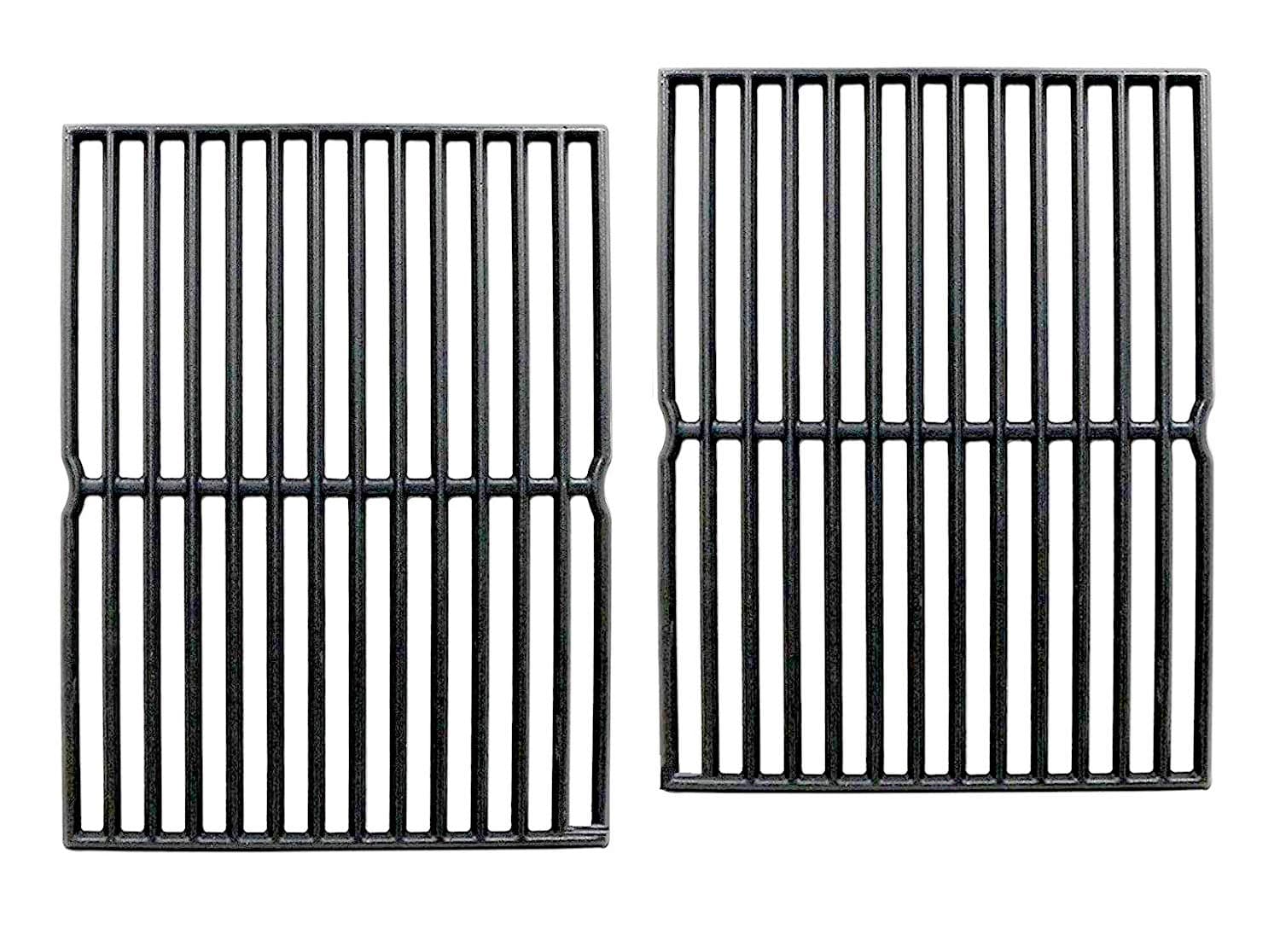 C752B(2-Pack) 15 Inch Cast Iron Cooking Grid Grates Replacement for Weber 7522 7521 Genesis Silver A Spirit 210 Spirit e210 Spirit 500 Parts