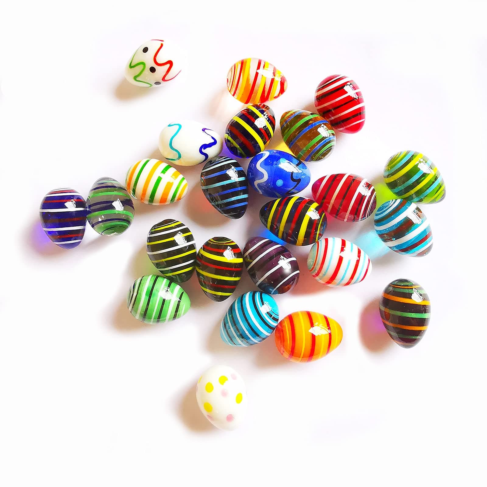 Crystal Easter Eggs Handmade Glass Eggs Decorative Items Home Decoration Ornament Collectible Figurine for Party Favor Craft Gift