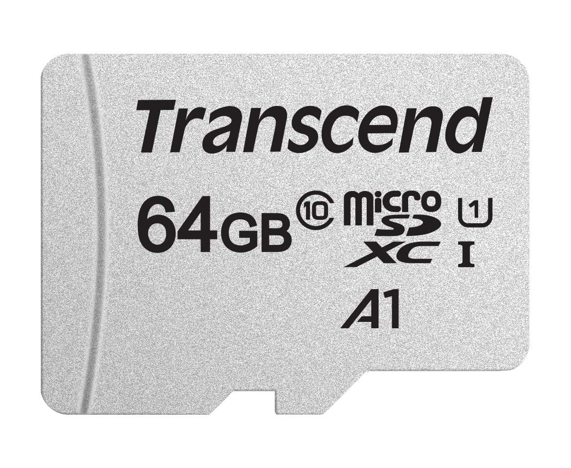 Transcend 64GB microSDXC Micro SD Card A1 UHS-I U1 C10, Up to 100MB/s, Full HD Video Memory Card for Nintendo Switch, Steam Deck, ROG Ally, MSI Claw, GoPro, DJI, Insta360, Action Camera, Home Camera