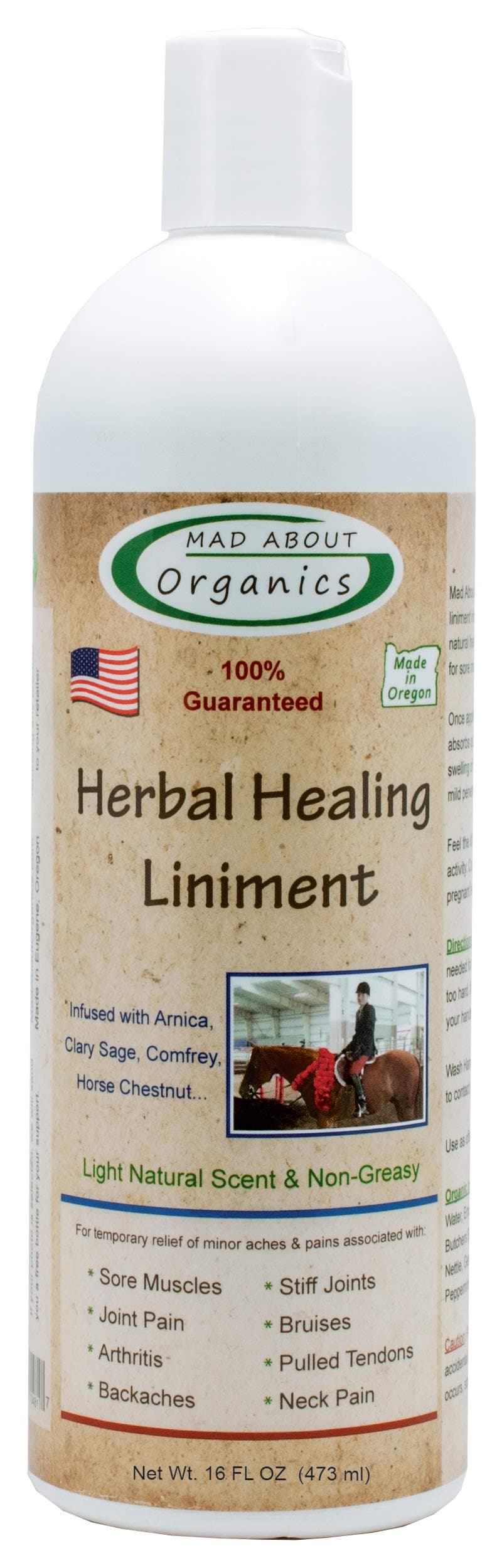 Mad About Organics Herbal Linament 16oz