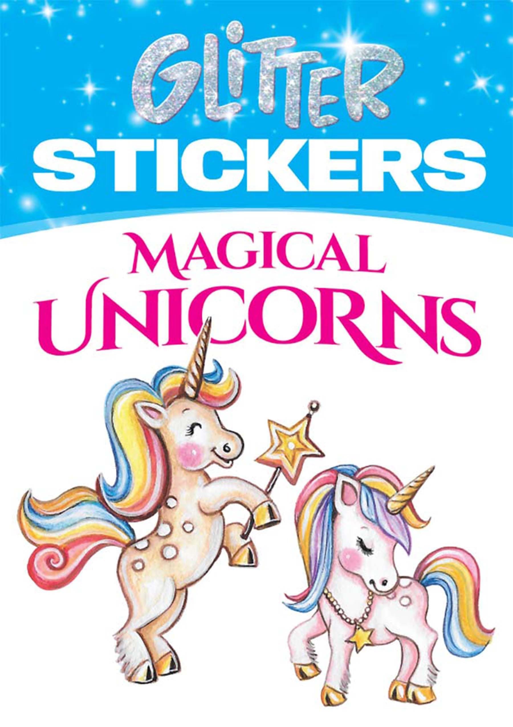 Glitter Magical Unicorns Stickers