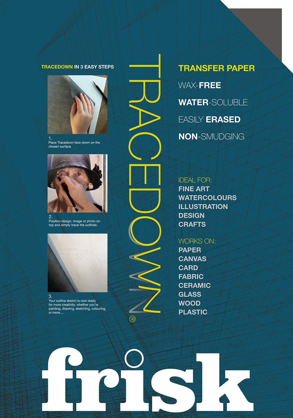 Tracedown A4, Pack of 5, Graphite