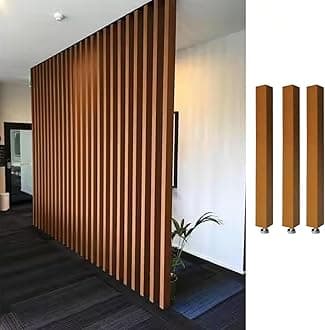 Room Divider Modern DIY Room Divider for Privacy Screen/Doorway/Studio Apartment, Square Wall Partition Floor to Ceiling Design, Easy to Install & Remove (Color : 3pcs Height, Size : 70cm/27.6in/2