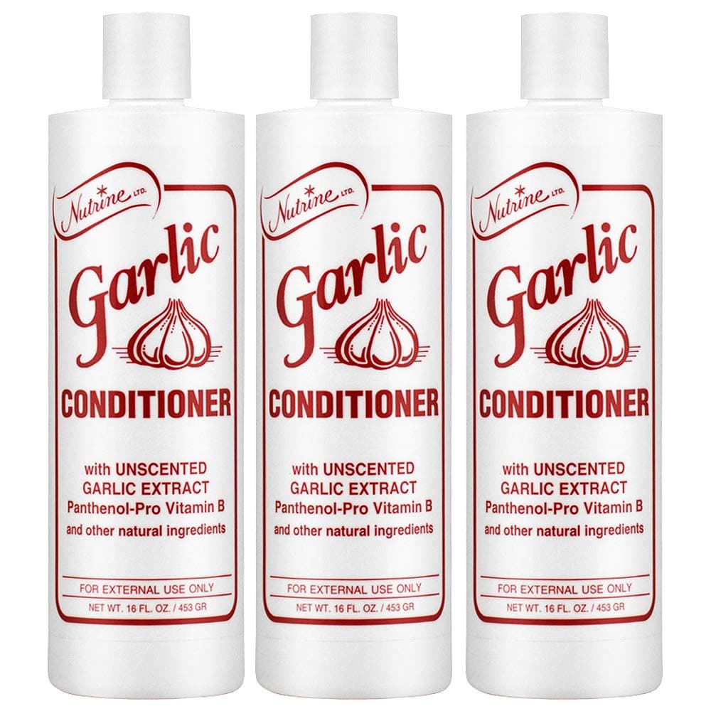 Nutrine Garlic Conditioner 16 oz. Unscented (3-Pack) with Fr