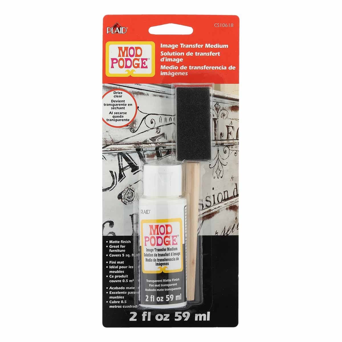 Mod Podge Image Transfer Medium-2oz Carded -CS10618