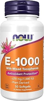 Supplements, Vitamin E-1,000 IU Mixed Tocopherols, Antioxidant Protection*, 50 Softgels