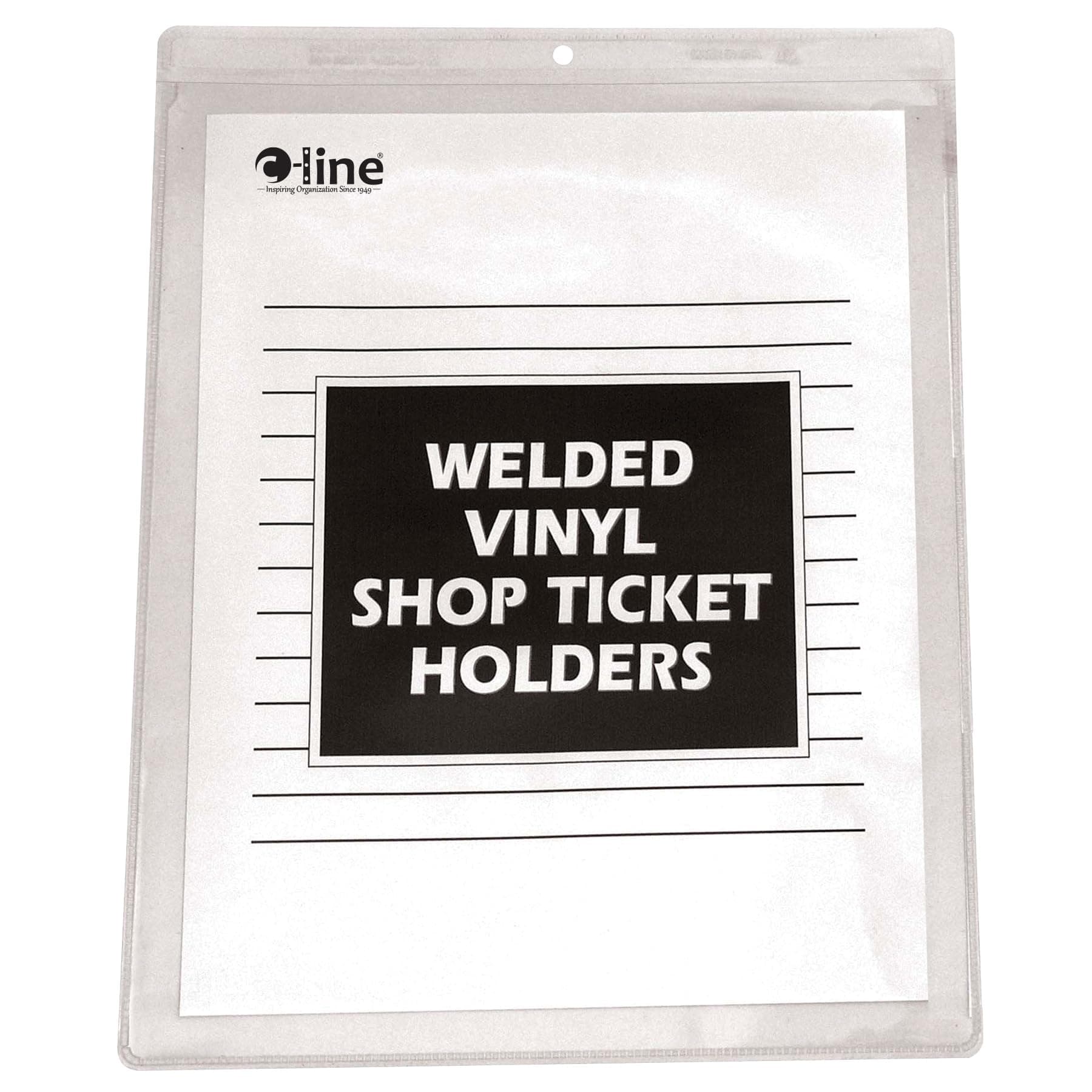 C-Line Vinyl Shop Ticket Holders, Both Sides Clear, 8.5 x 11 Inches, 50 per Box (80911)