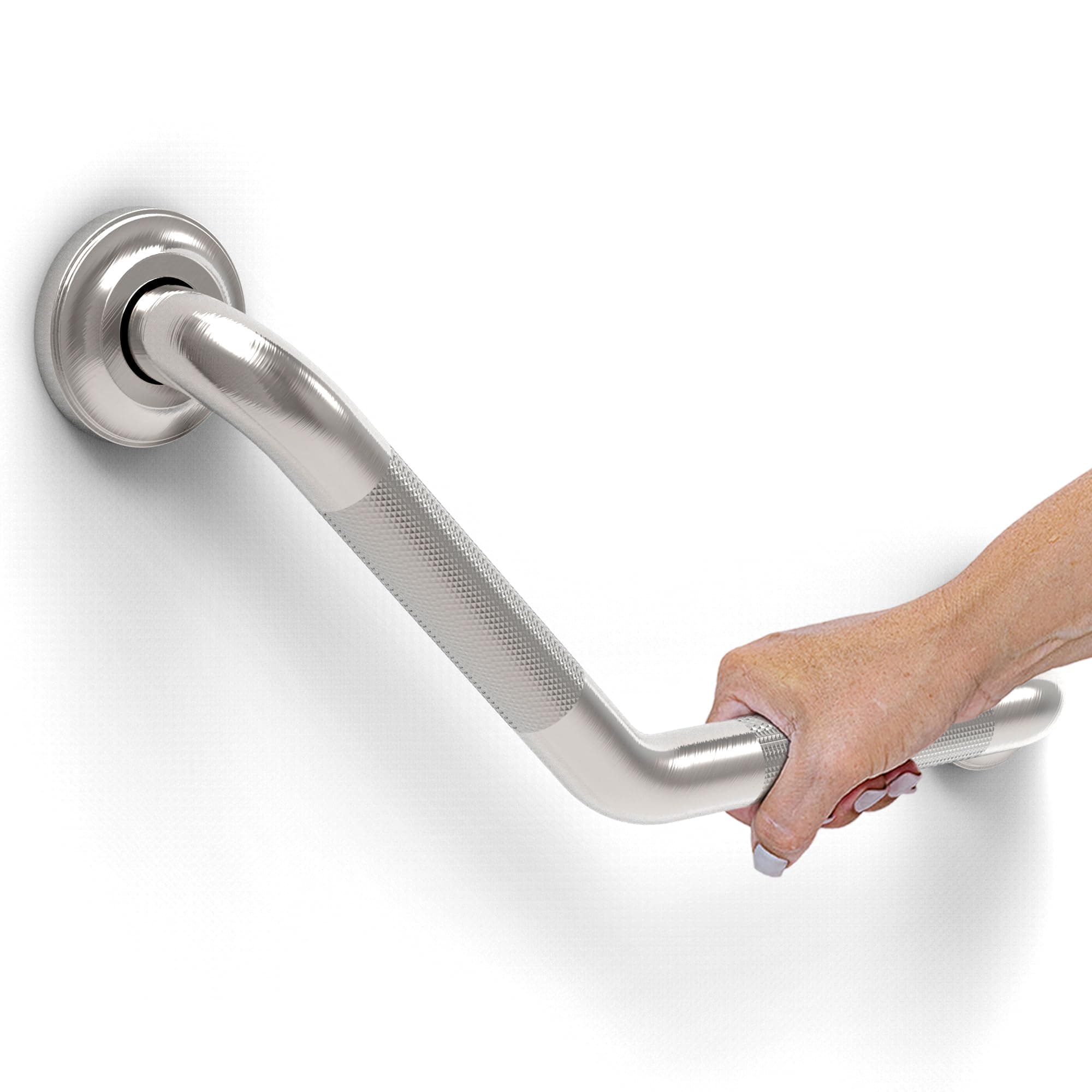 16" Angled  Brushed Nickel