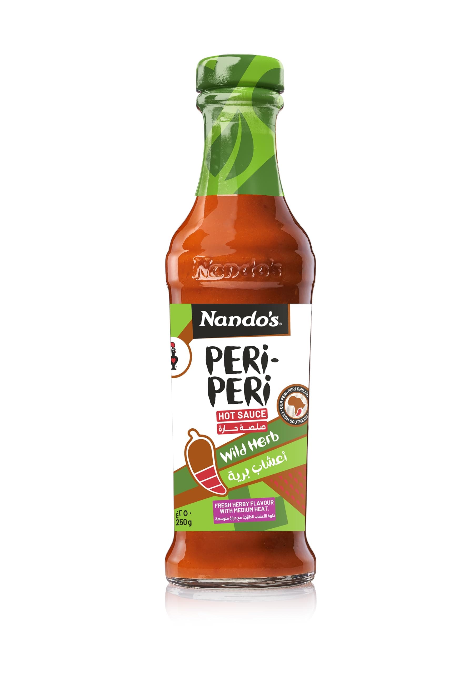Nando's Wild Herb Medium Peri-Peri Sauce, 250 ml