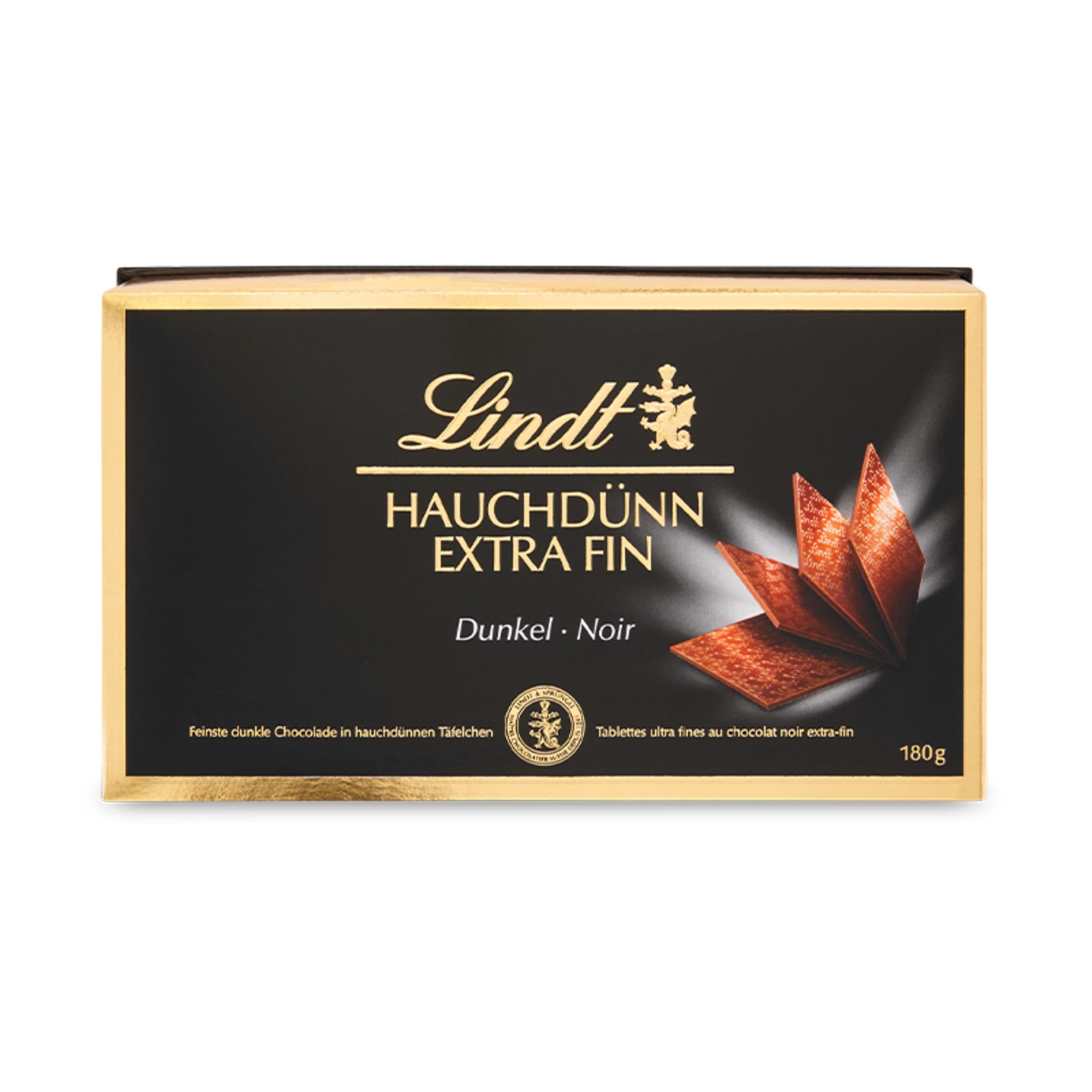 Extra Fine Swiss Thins Dark Chocolate Box - 180g