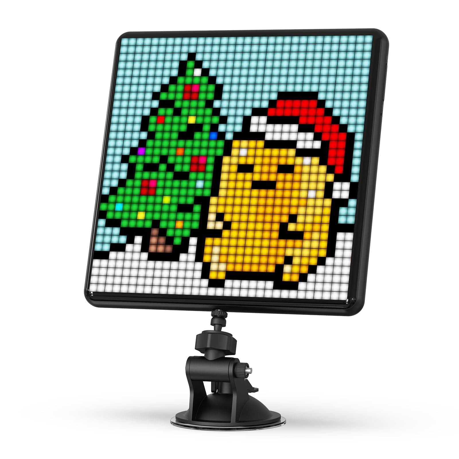 Pixoo-Max Multi-Use Digital Photo Frame 12.6x12.6 inch Programmable LED Display Pixel Art for Game Room Decoration Window Bluetooth Black