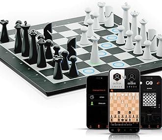 GoChess Mini - AI Electronic Chess Board Game, Light Up Chess Set for Adults & Kids for All Skill Levels with Online Play App - Perfect as a Gift for Smart Board Games Lovers