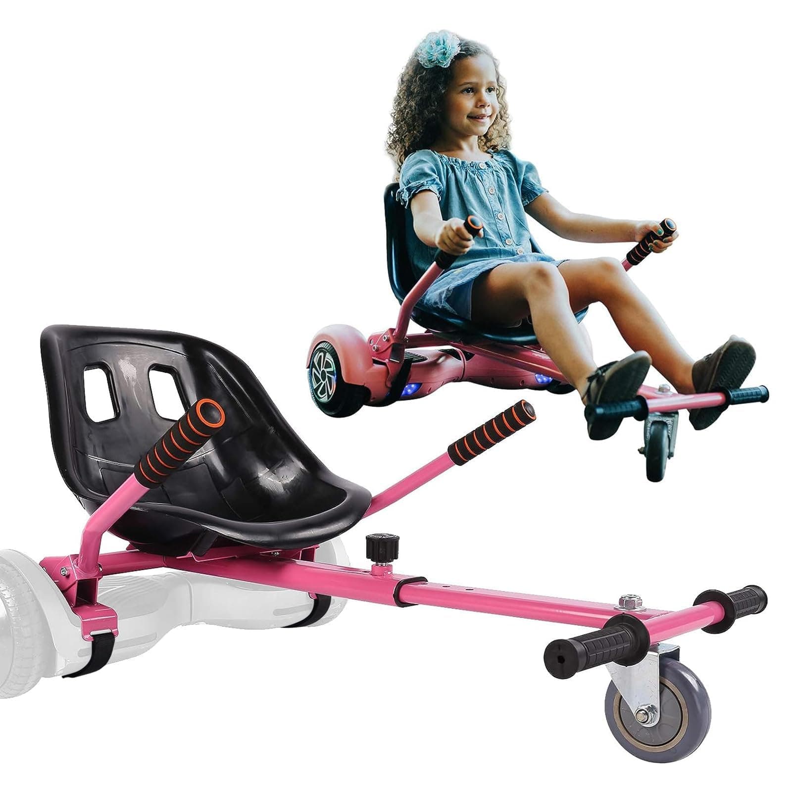 Hoverboard Seat Attachment Go-Kart Fits 6.5/8/ 10 Hoverboards, Hover Cart for Kids & Adults, Accessory for Self Balancing Scooter