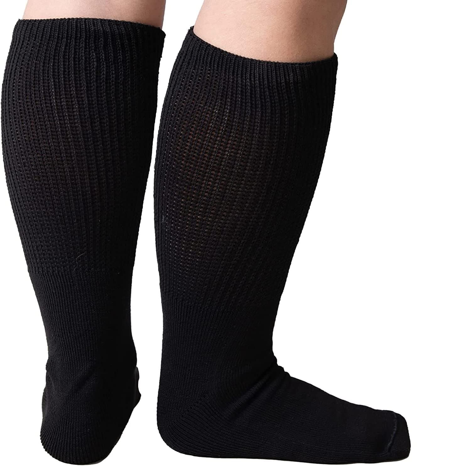 M.B. Leaf 3 Pairs Extra Wide Socks for Swollen Feet, Extra Wide Bariatric, Swollen Feet,Socks Women Cast, Diabetic Edema,Hospital, Extra Wide Mens,Lymphedema Edema
