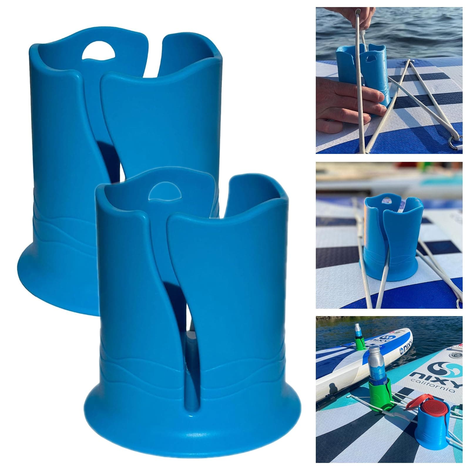 Kayak Drink Holder, Multi-Functional Paddle Board Cup Holder, Kayak Cup Holder, Canoe Cup Holder, Boat Cup Holders for Drinks, Kayak Drink Holder Bungee Cord, Paddle Board Drink Holder