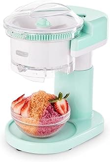 DASH Shaved Ice Maker and Slash Machine (Aqua): Multipurpose Ice Shaver Machine with Stainless Steel Blades for Homemade Shaved Ice, Snowcone, Slash, Cocktails and More, Easy to Clean and Store