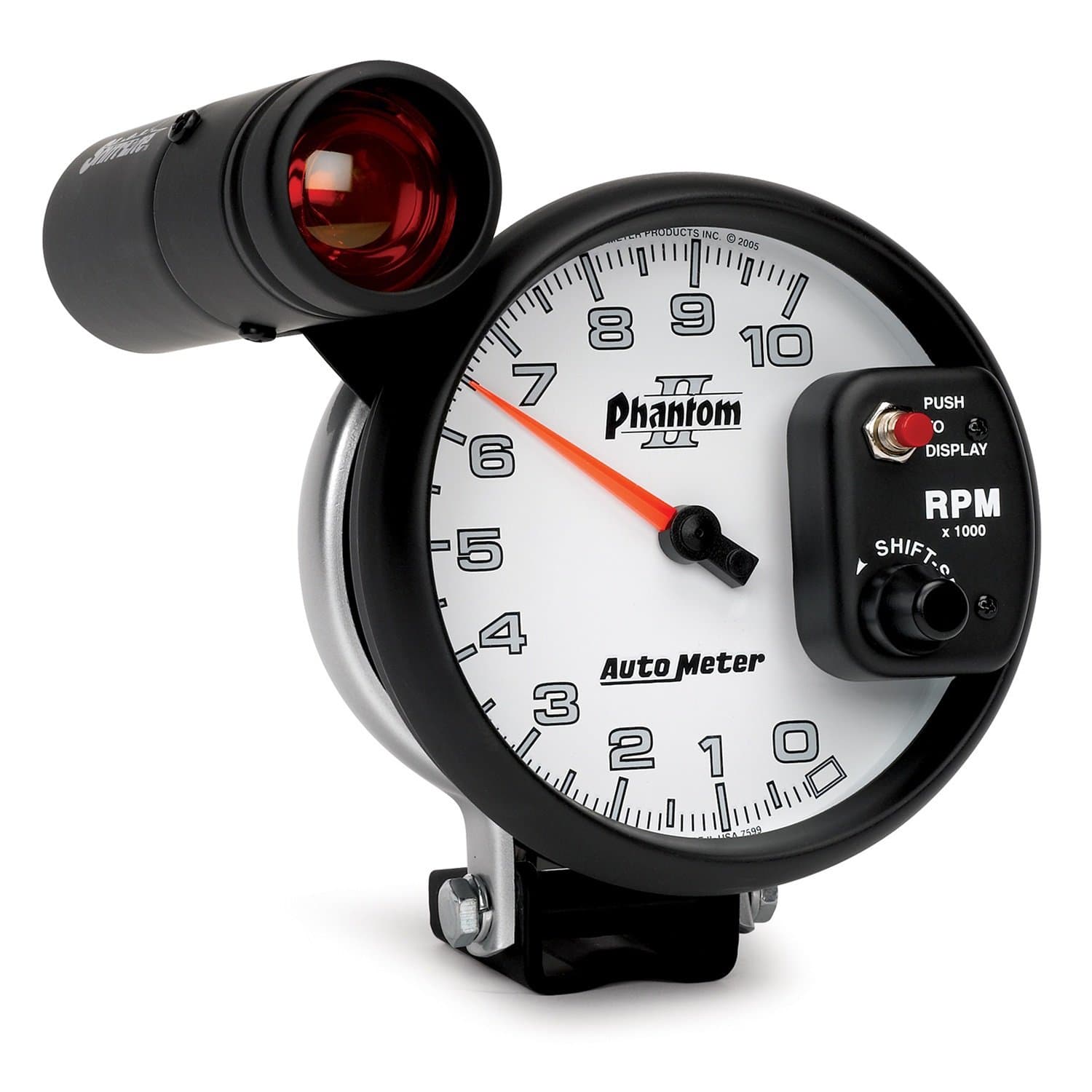 Auto Meter 7599 Phantom II 5" 10000 RPM Shift-Lite Tachometer