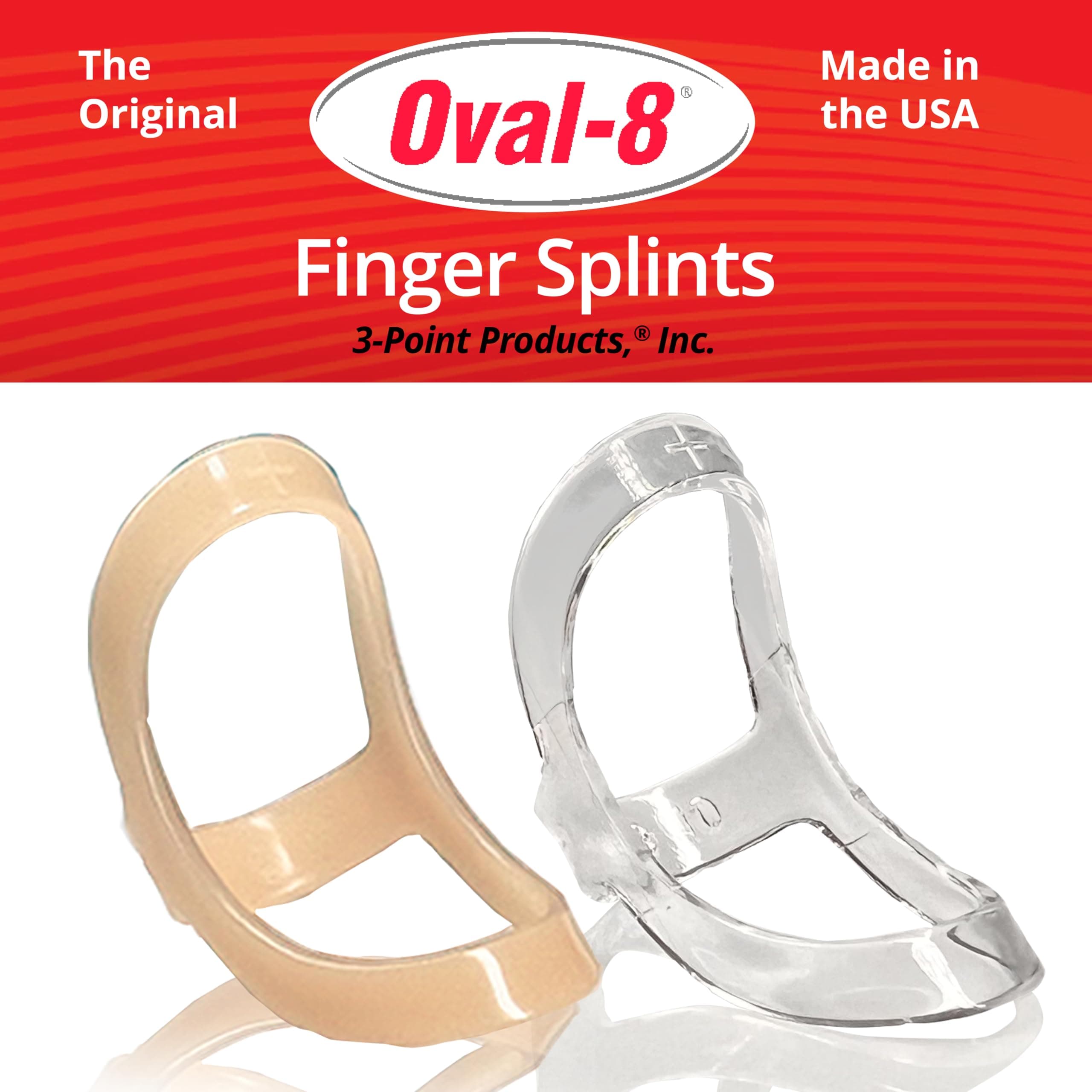 Oval-8 Finger Splint Single Size Pack - Size 7 (Package of 1) by 3-Point Products