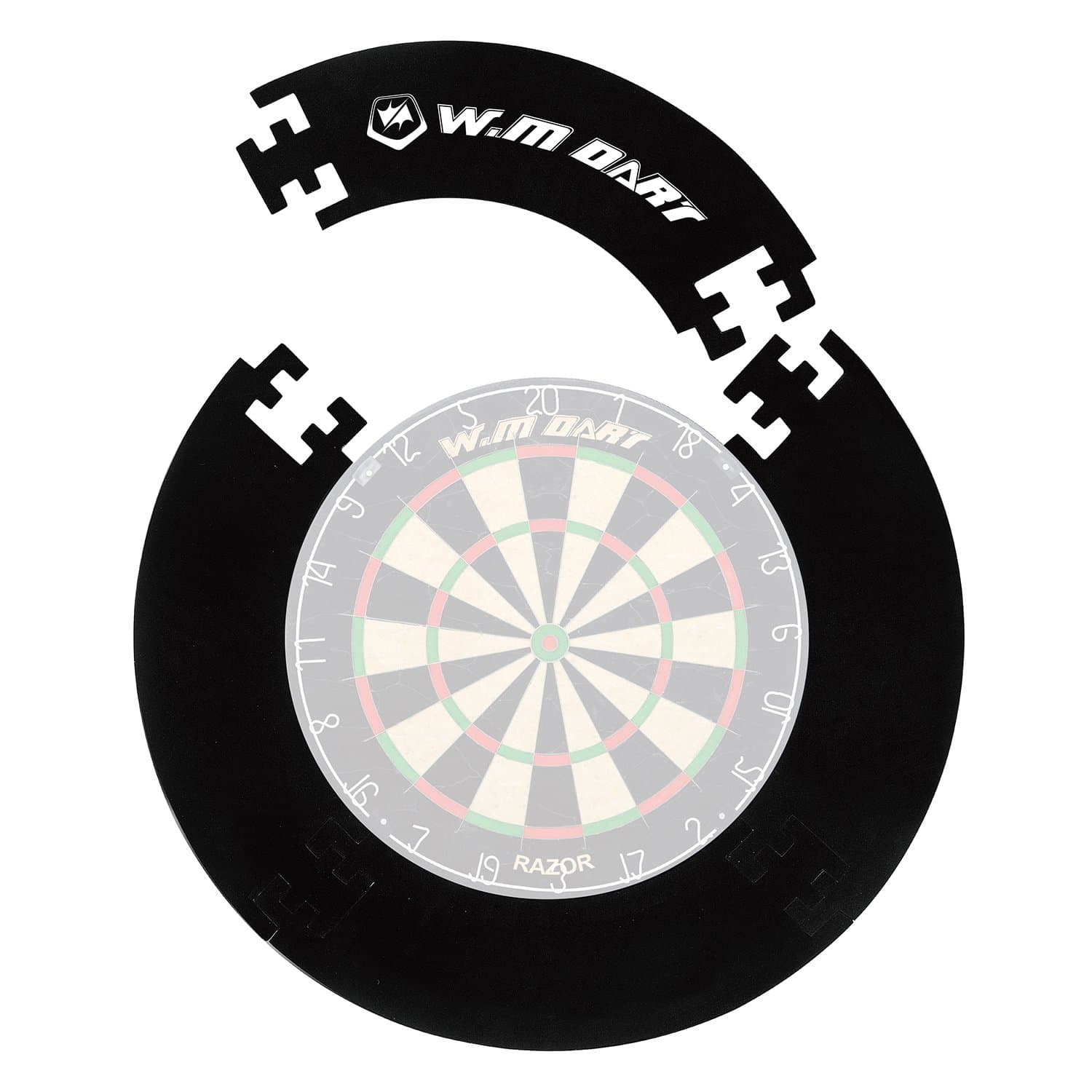 W.M Darts 4-Pieces Dartboard Surround Wall Protector