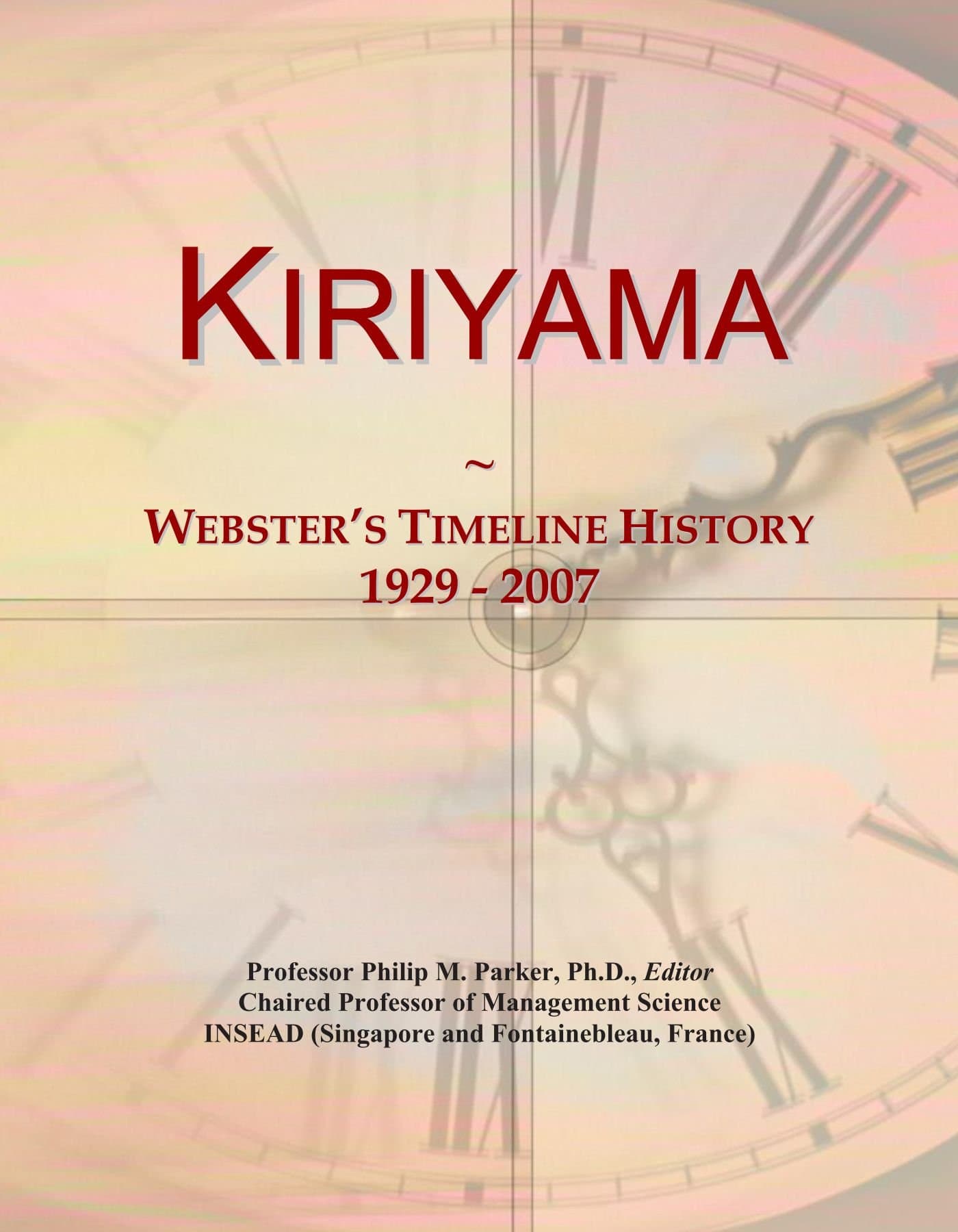 Kiriyama: Webster's Timeline History, 1929 - 2007