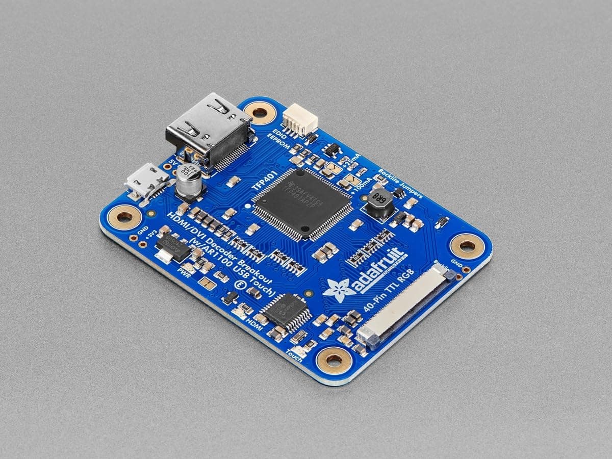 Adafruit TFP401 HDMI/DVI Decoder to 40-Pin TTL Breakout - with Touch [ADA2219]