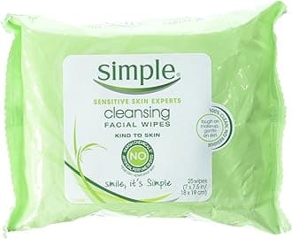 Simple Cleansing Facial Wipes (Packaging may vary),25 Each