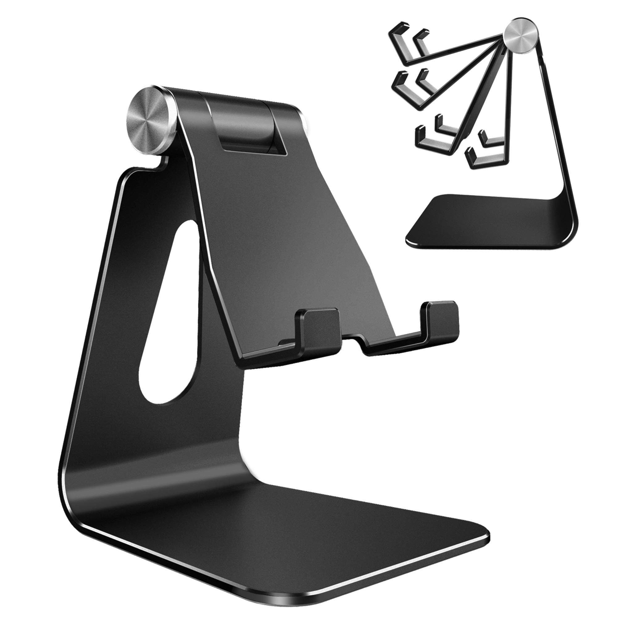 CreaDreamAdjustable Aluminum Cell Phone Stand (Black)