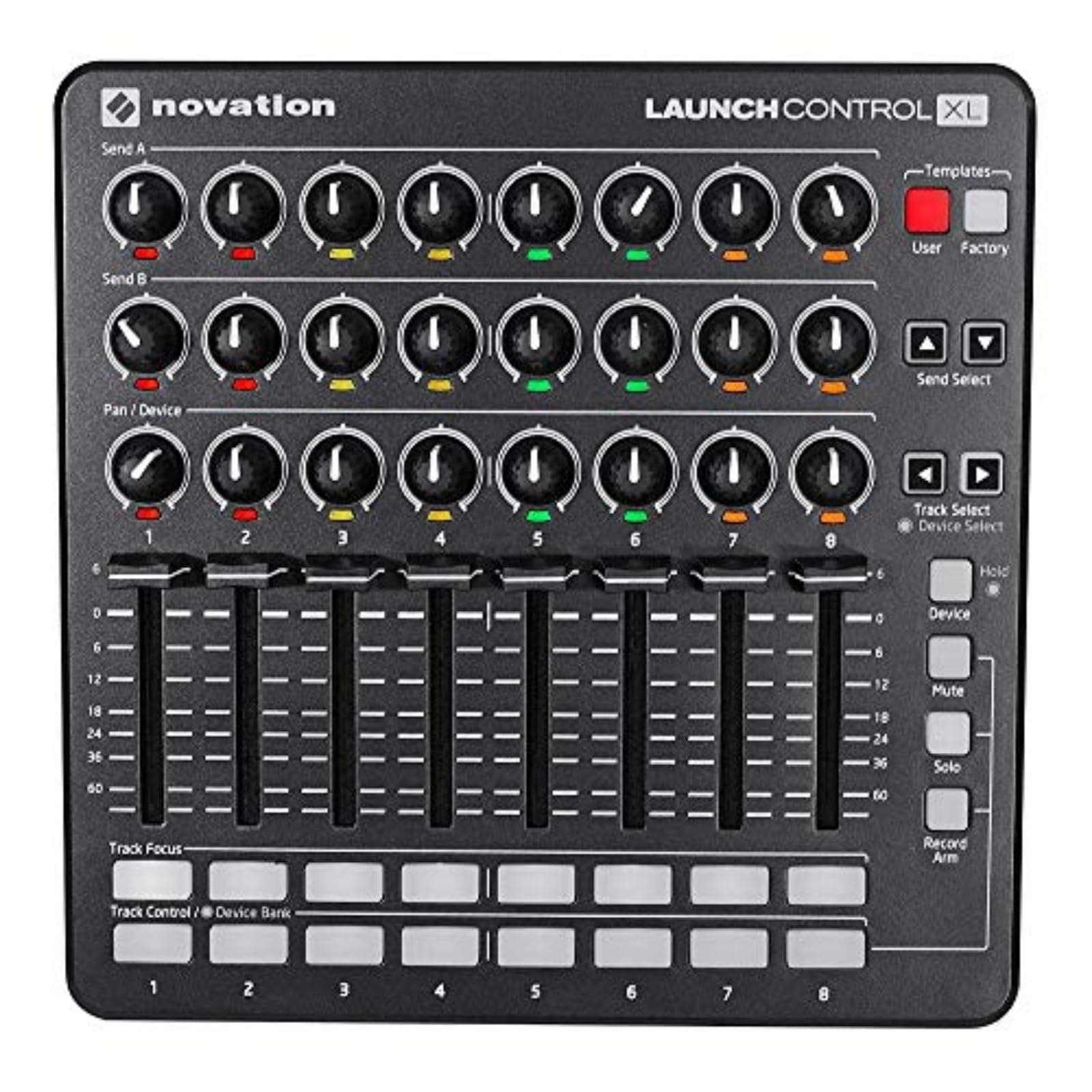 Novation Launch Control XL Mkii, Ableton Live Controller, Black