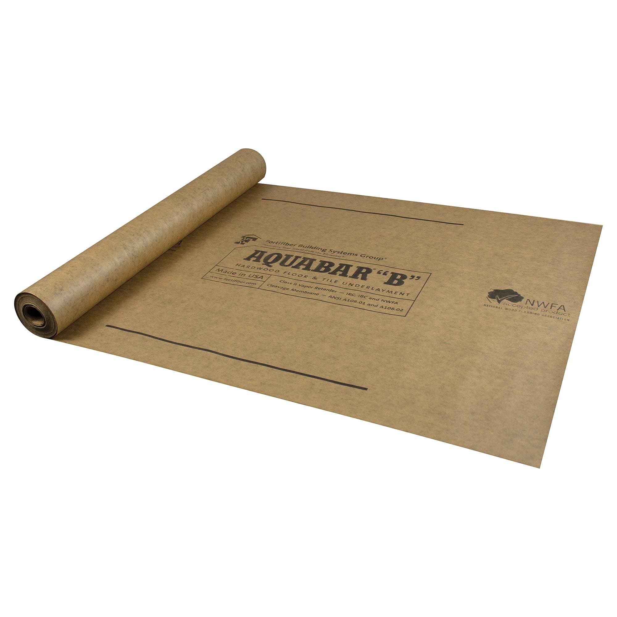 70-195 Tile Underlayment Roll, 500 sq. ft., Brown
