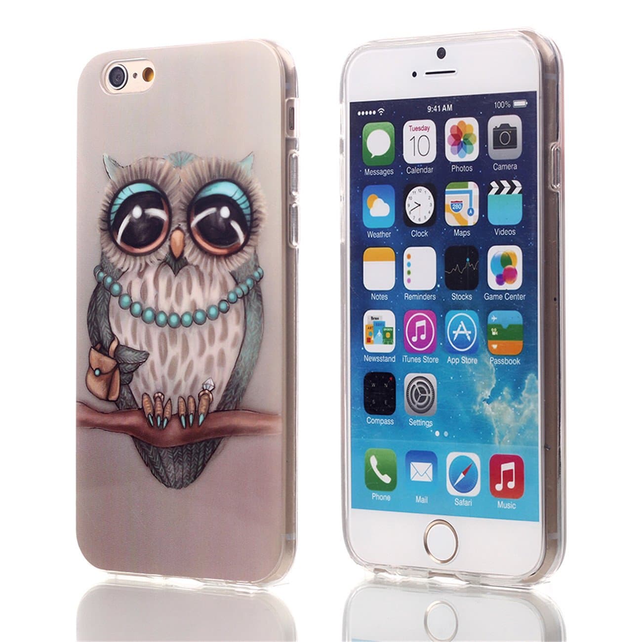 for 4.7 Inch Apple Iphone6 Case, Ivy Owl Graphic,Snap-on TPU&IMD Soft Case Cover Skin for Apple iPhone 6 4.7 Inch