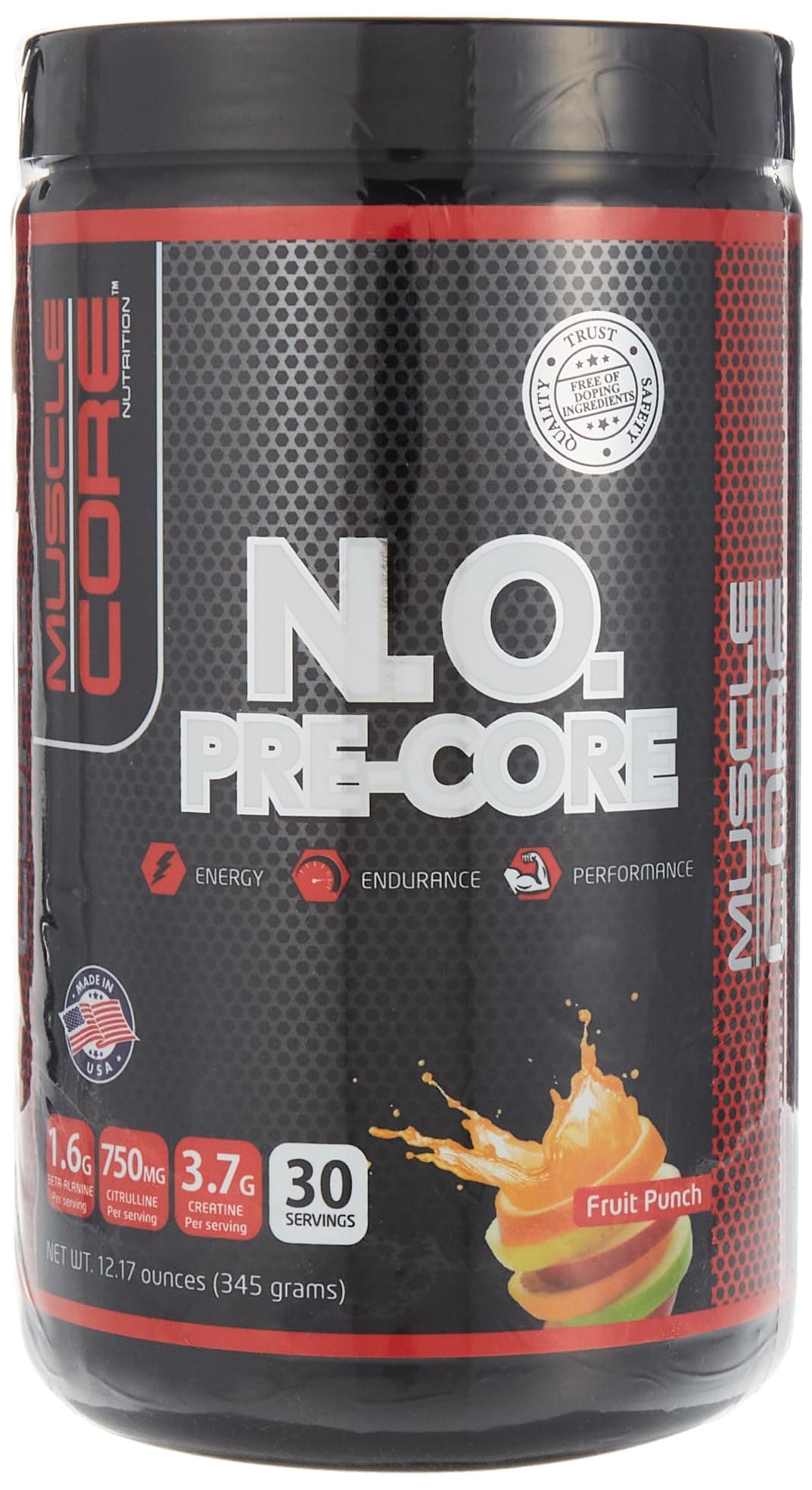 N.O. Pre-Core Fruit Punch, 30 Servings