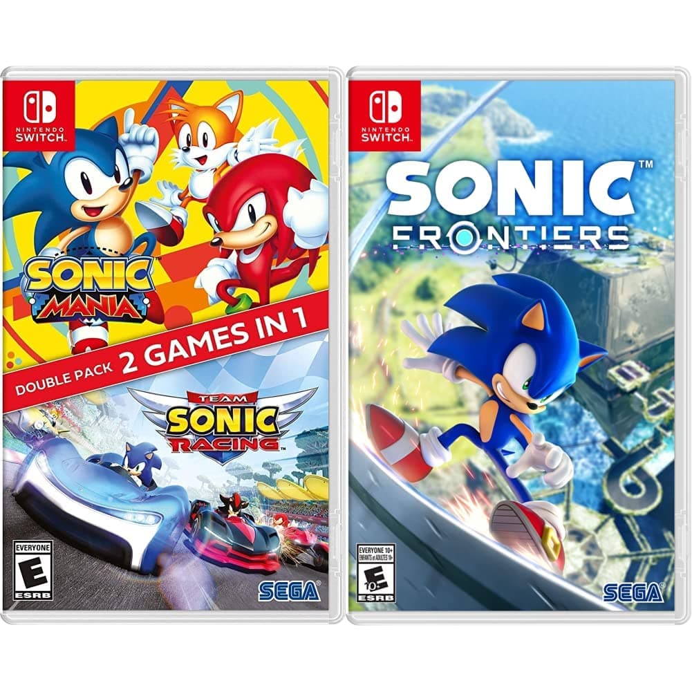 Sonic Mania + Team Sonic Racing Double Pack (Nintendo Switch) and Sonic Frontiers (Nintendo Switch)