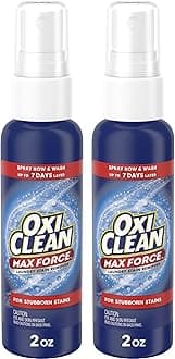 - Max Force Laundry Stain Remover Spray, Newborn & Baby Essentials, Travel & On-The-Go Stain Treater, 2 fl oz, 2PK