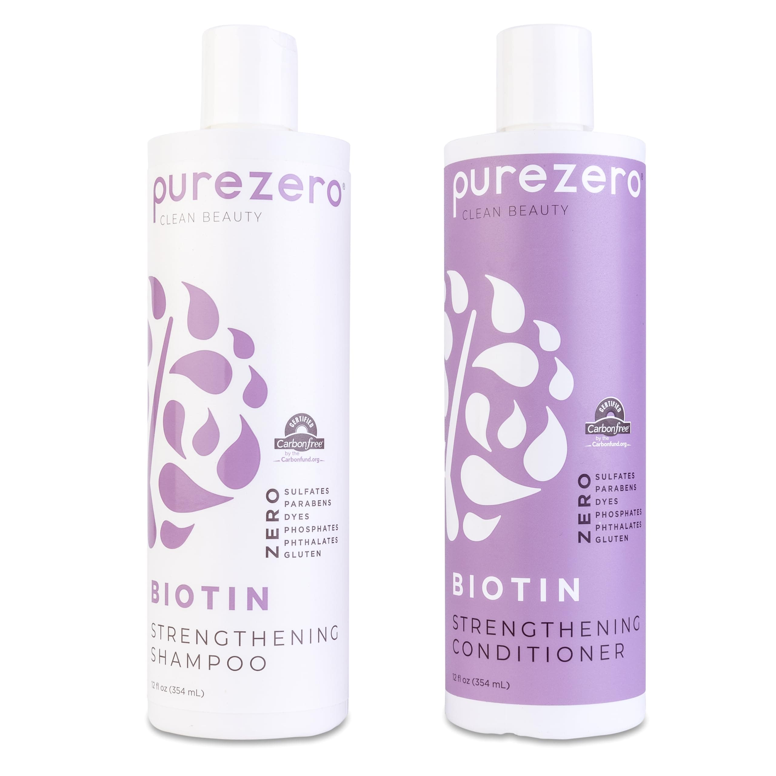 Biotin Shampoo & Conditioner set - Anti Thinning Formula - Volumizing, Thicker, Fuller Hair - Zero Sulphates, Parabens, Dyes, Gluten - 100% Vegan & Cruelty Free - Great For Colour Treated ...