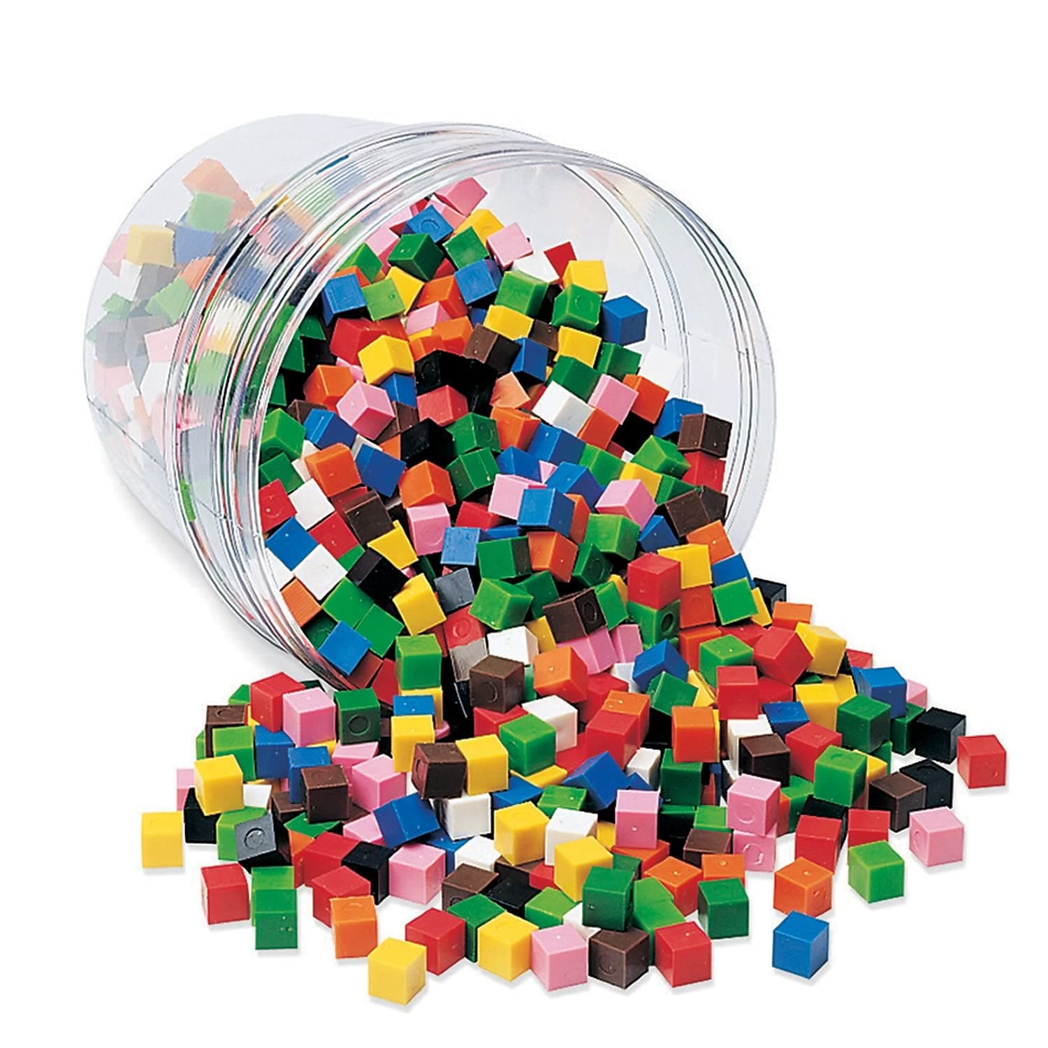 Learning Resources Plastic Centimeter Cubes, Math Cubes, Counting, Homeschool, Set of 1000, Ages 6+