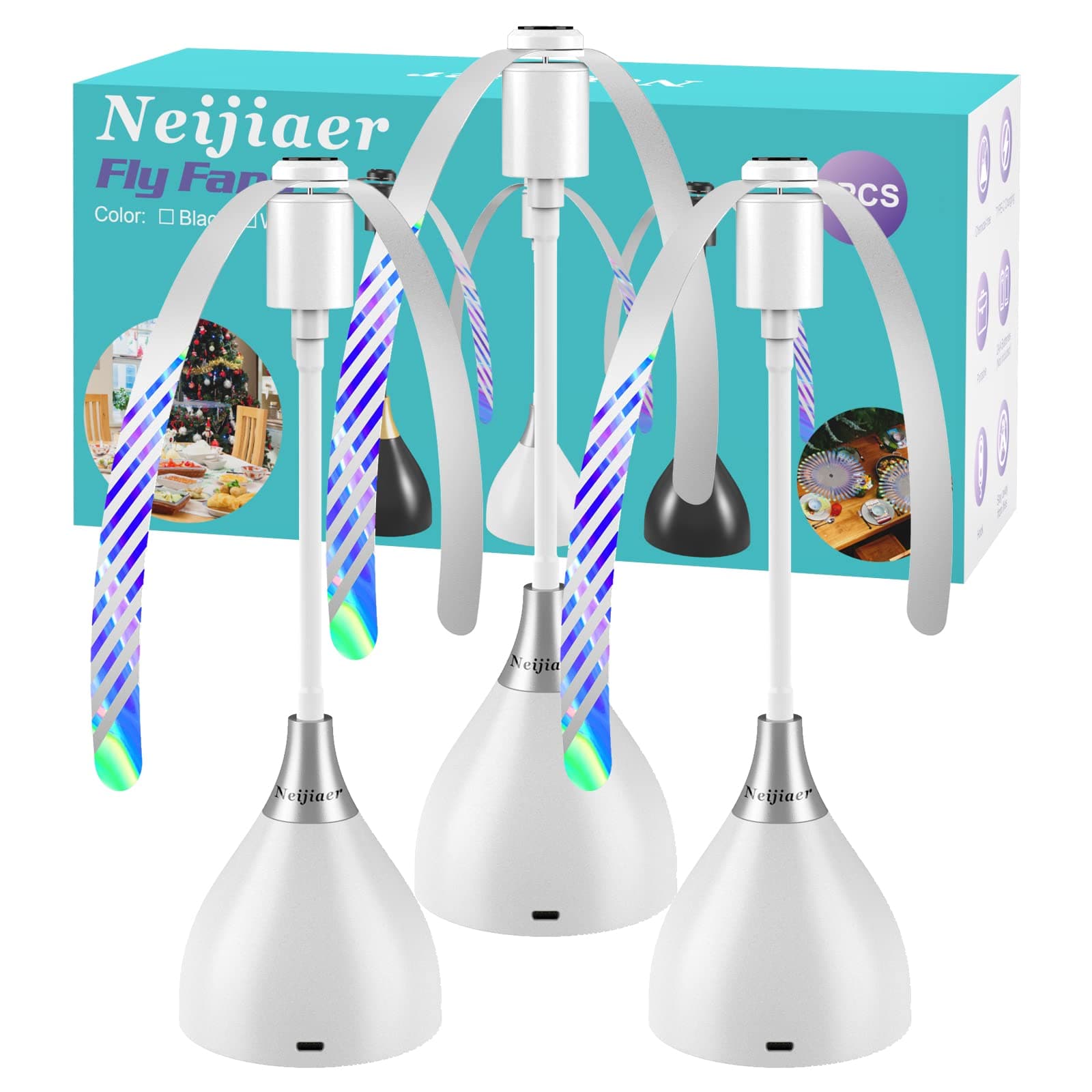 NeijiaerFly Fan White 333…