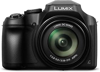 Panasonic LUMIX 4K Digital Camera, 18.1 Megapixel Video Camera, 60X Zoom DC VARIO 20-1200mm Lens, F2.8-5.9 Aperture, Power O.I.S. Stabilization, Touch Enabled 3-Inch LCD, Wi-Fi, DC-FZ80K (Black)