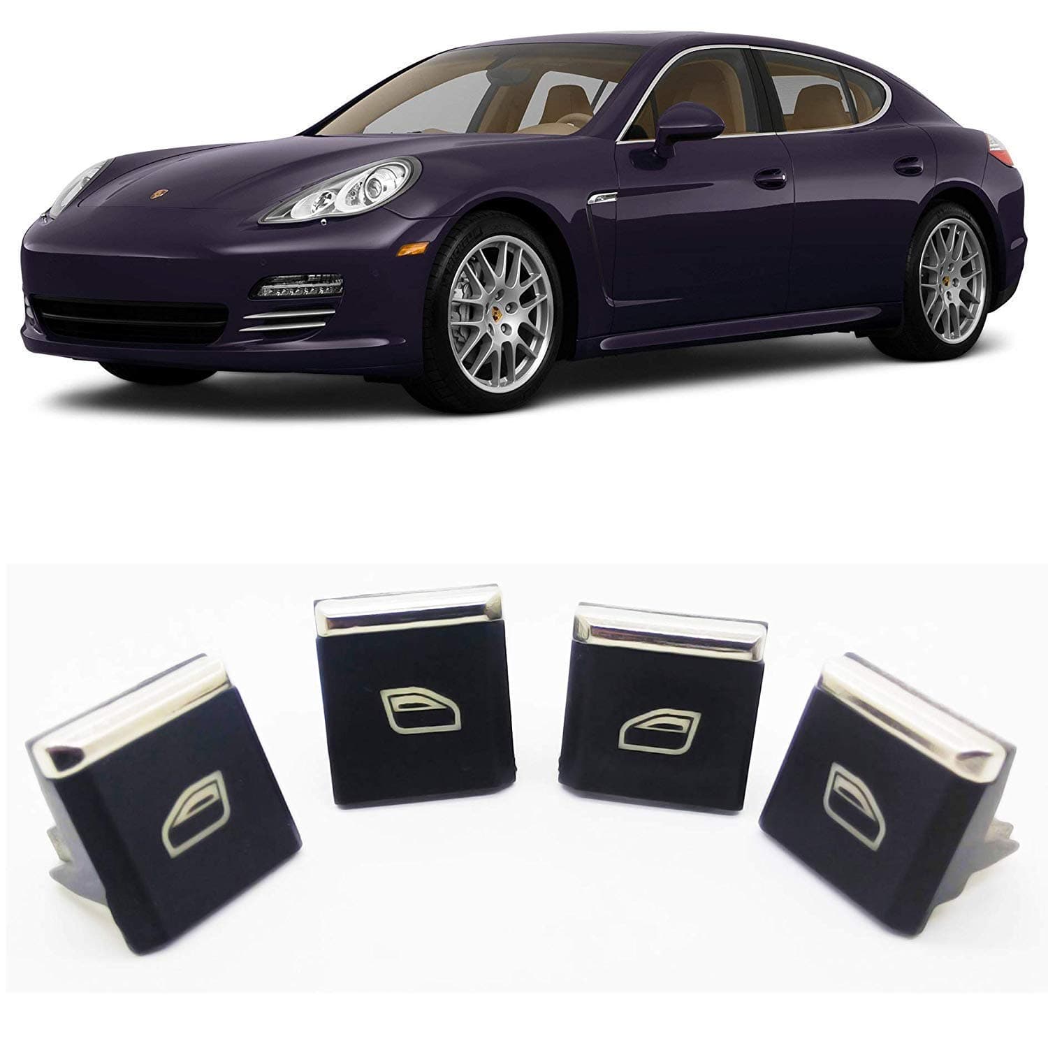 Driver Master Window Switch Button Cap Cover Compatible With Porsche Cayenne Porsche Panamera Porsche Macan