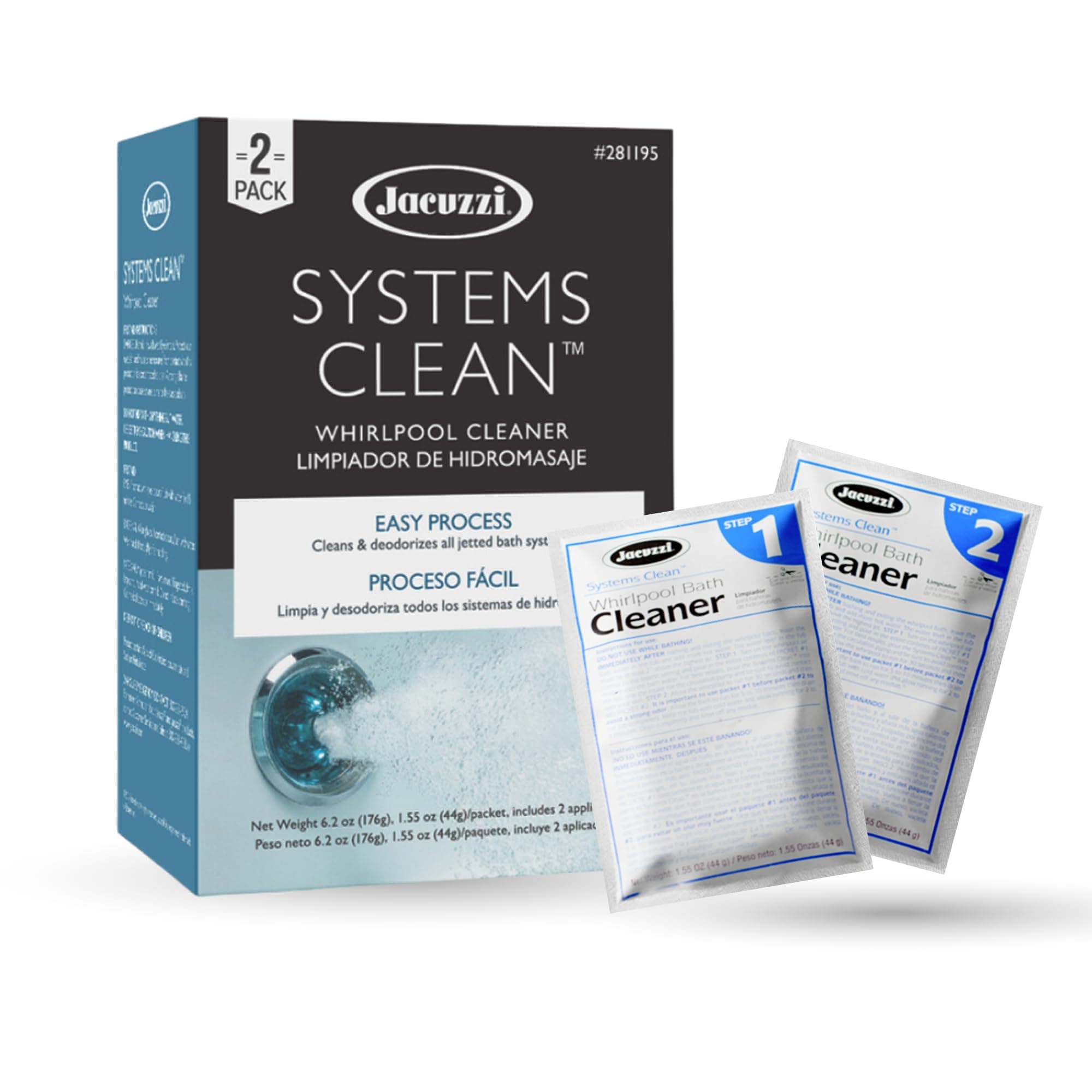 Jacuzzi Systems Clean Whirlpool bath,