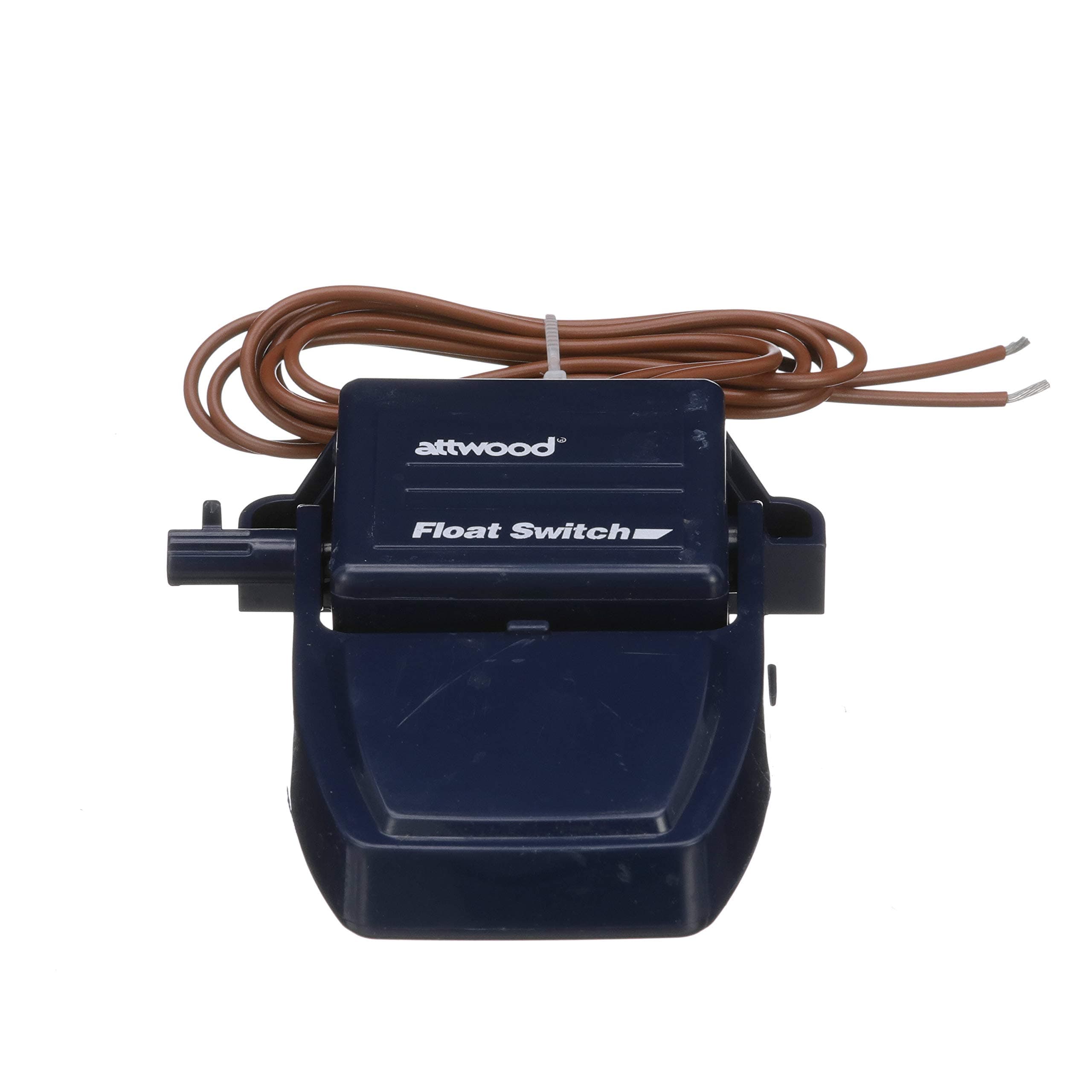 Attwood 4202-7 Float Switch, For Bilge Pump, 12- and 24-V CE rated, 36-Inch Wire, 4 ¼ Inches L x 3 7/8 Inches W x 1 3/8 Inches H