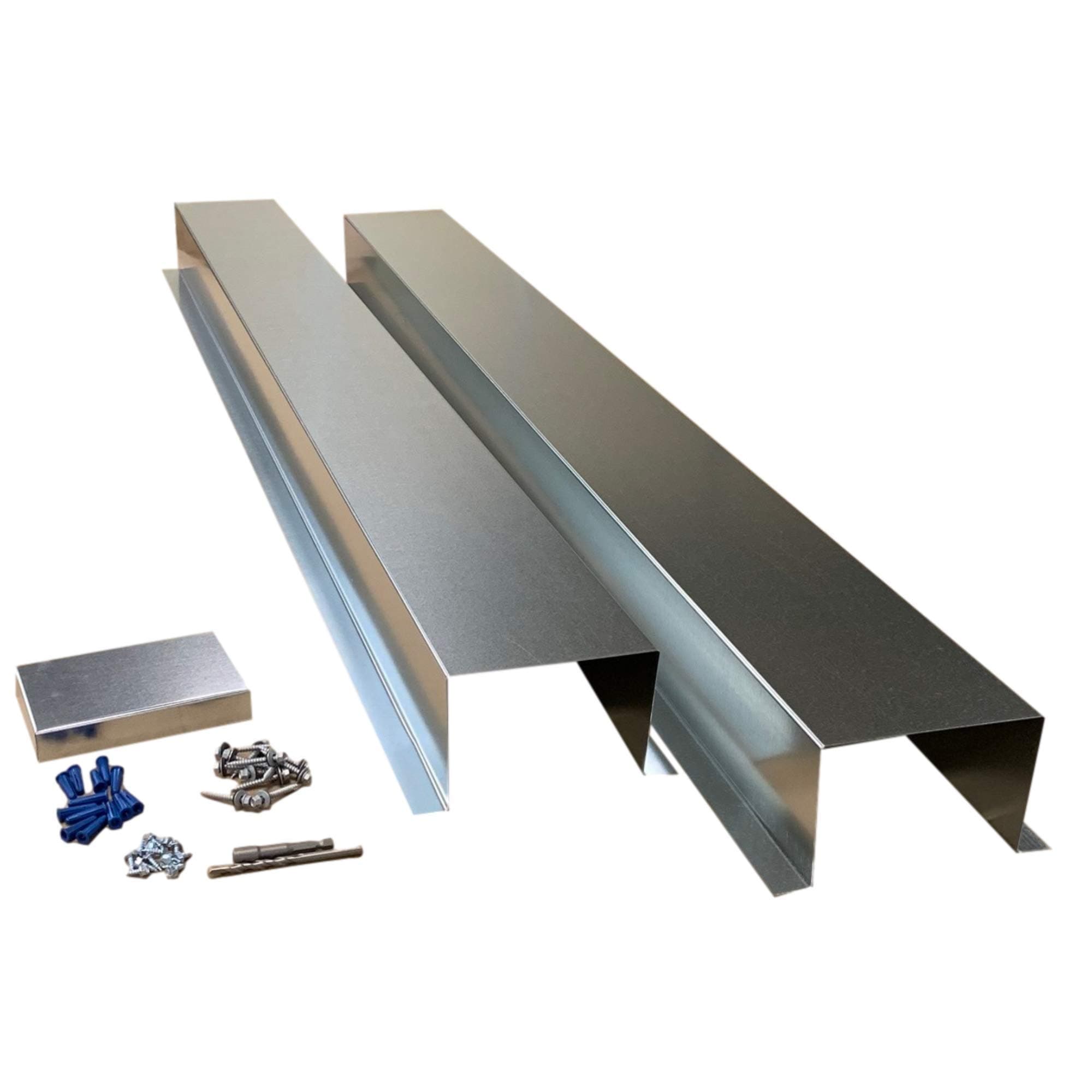 EAGLE 1 Metal Line Set Cover Kit for Mini Split and Central Air Conditioner & Heat Pump (Multiple Sizes and Colors) (4x4, Galvanized)