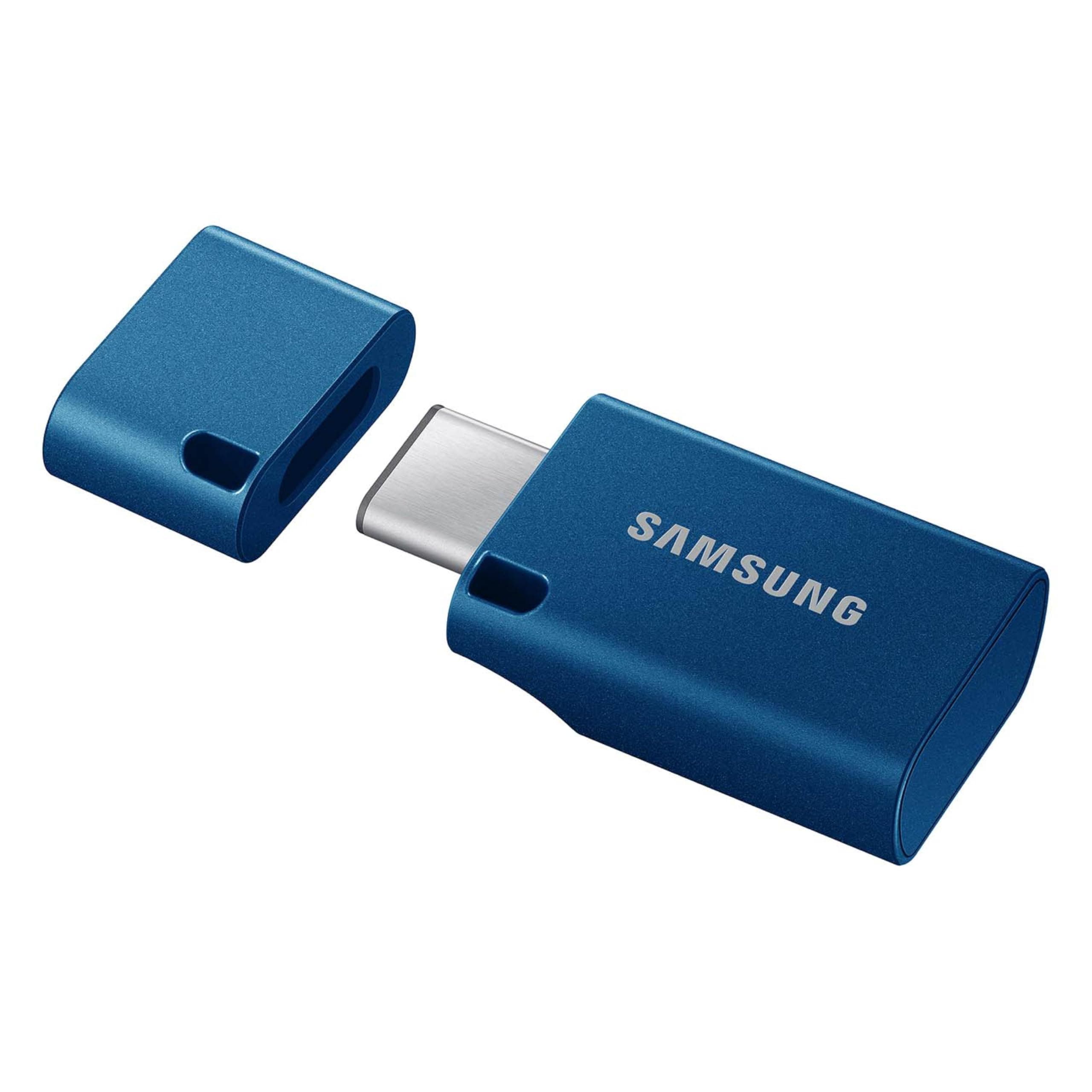 Samsung Type-C™ USB Flash Drive, 512GB, Transfers 4GB Files in 11 Secs w/Up to 400MB/s 3.1 Read Speeds, Compatible w/USB 3.0/2.0, Waterproof, 2024, Blue, MUF-512DA/AM