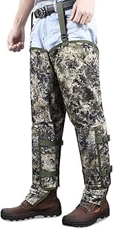 QOGIR Snake Guard Protection Chaps, Snake Bite Protection for Ankle to Thigh Snake Chaps, Waterproof Snake Gaiters