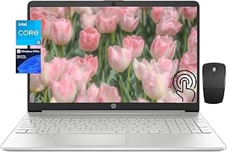 HP 15.6 Touchscreen Laptop Computer - Windows 11 Pro, HD 250 nits LED Display, 6-Core Intel i3-1215U Processor, 32GB RAM, 1TB SSD, Intel UHD Graphics, Wi-Fi 6, HDMI, Type USB-A&C, Long Battery Life
