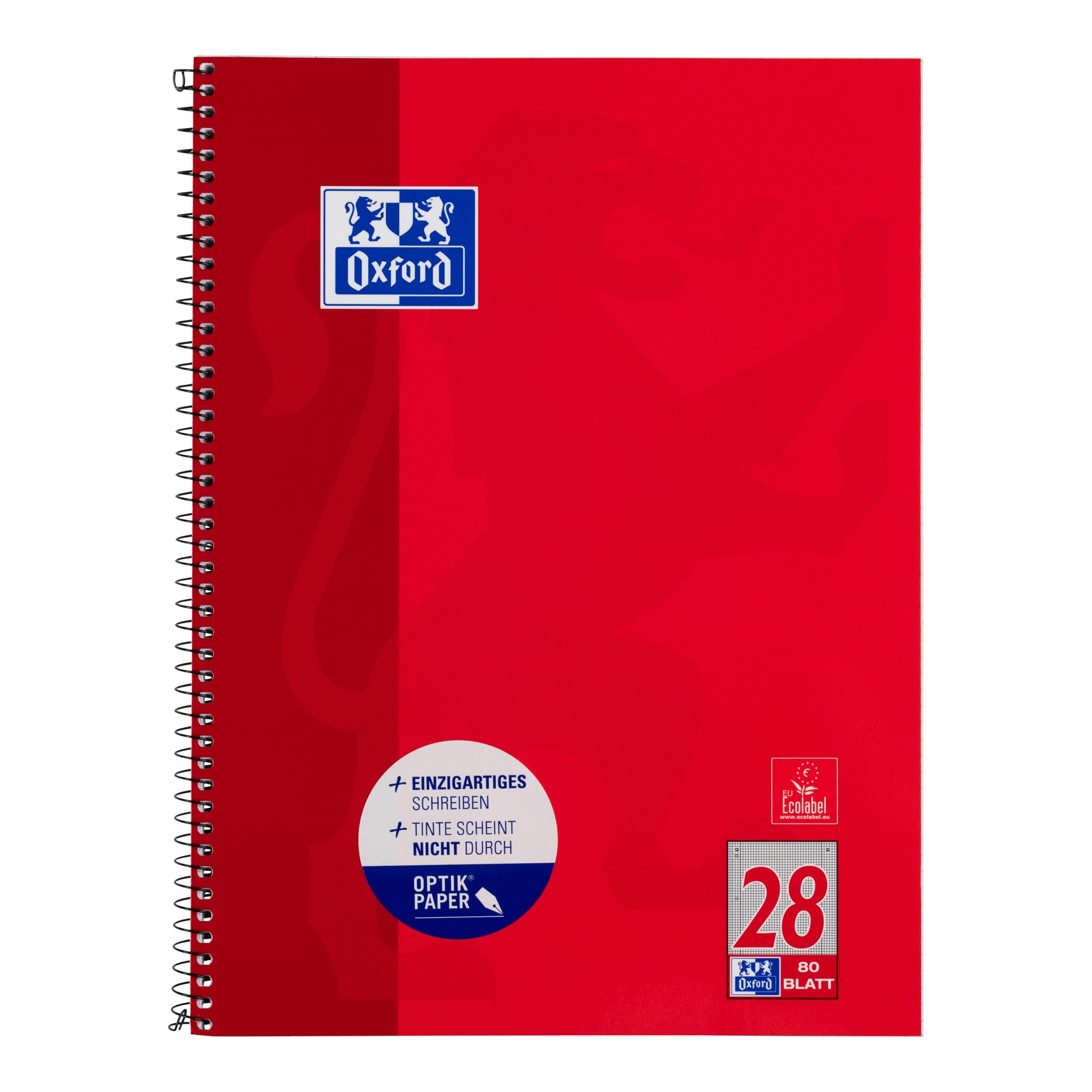 Oxford School Spiral Bind Notebook, A4+, 80 Pages, Perforated