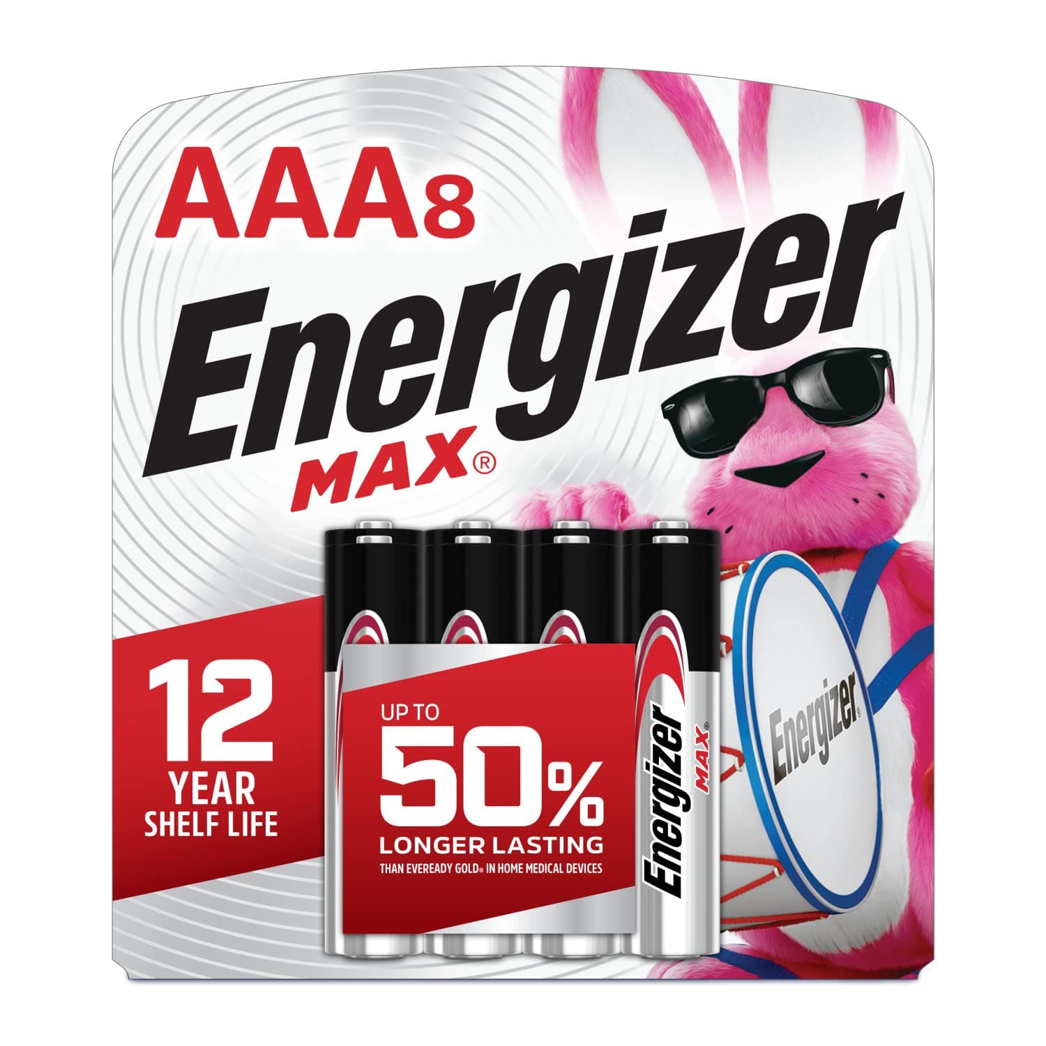 MAX AAA Batteries (8 Pack), Triple A Alkaline Batteries
