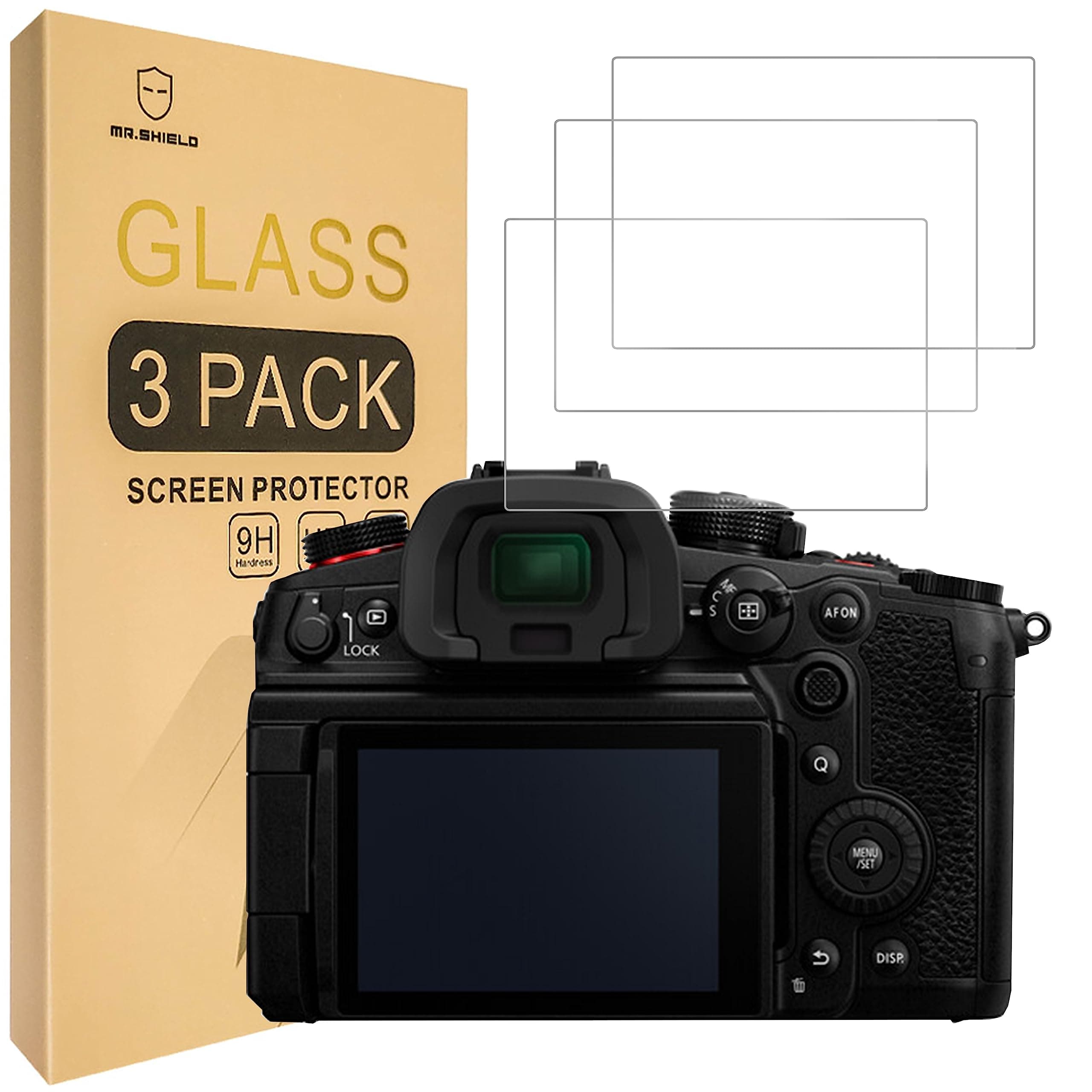 [3-Pack] Screen Protector For Panasonic Lumix S5II /S5M2 / S5IIX / S5, Lumix GX8 / GX85 / GX80, LX10 / LX10 II / LX15 [Tempered Glass] [Japan Glass with 9H Hardness] Screen Protector