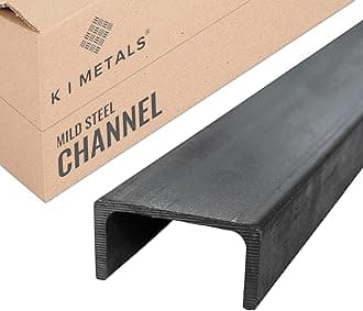Mild Steel Channel - 51mm Width x 38mm Height x 5.8mm Thickness x 3M Length | Durable Structural Steel Channel for Construction, Residential, & Commercial Use | Heavy-Duty Design